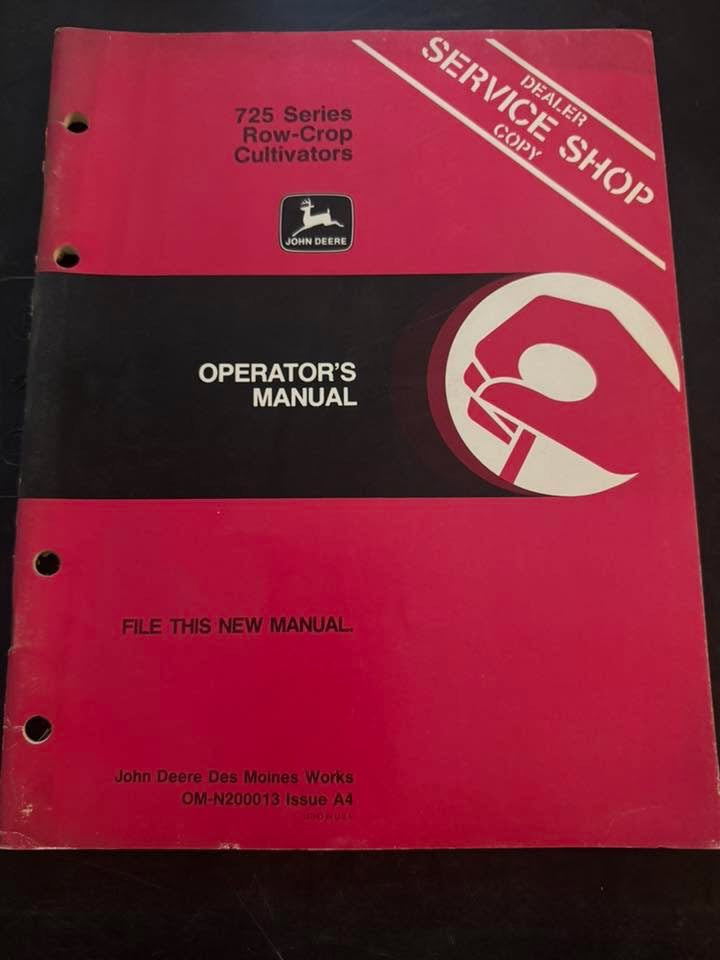 John Deere _ 725 series Row-Crop Cultivators _ Operator's Manual