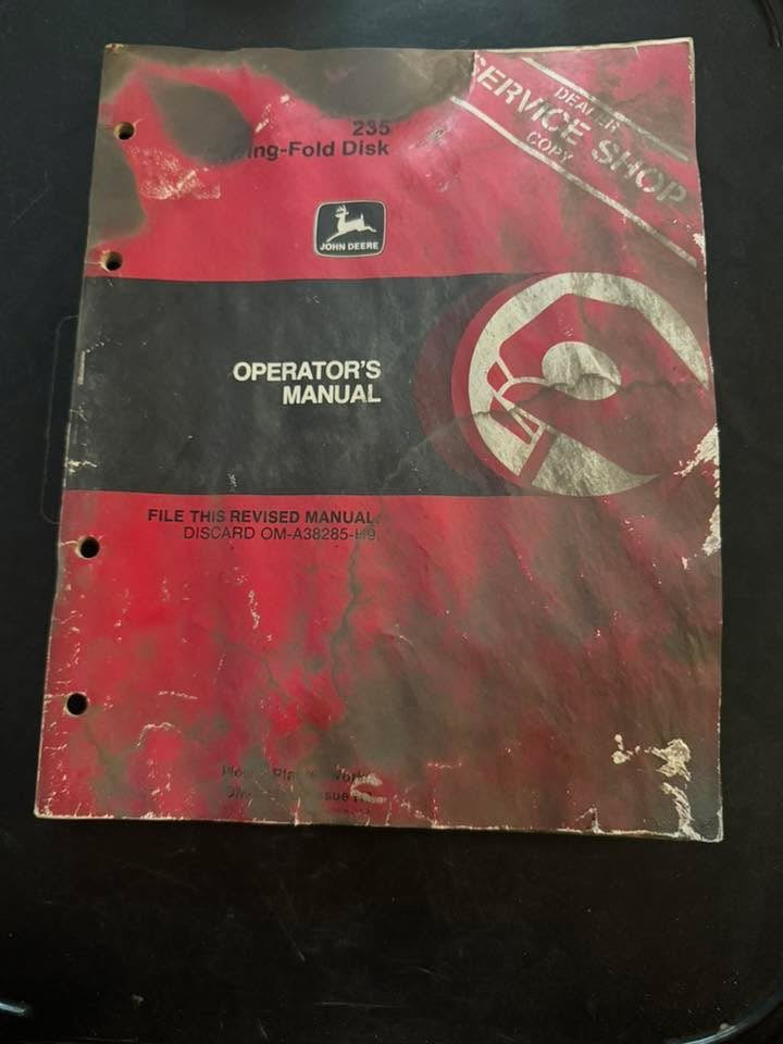 John Deere _ 235 Wing-Fold Disk _ Operator's Manual