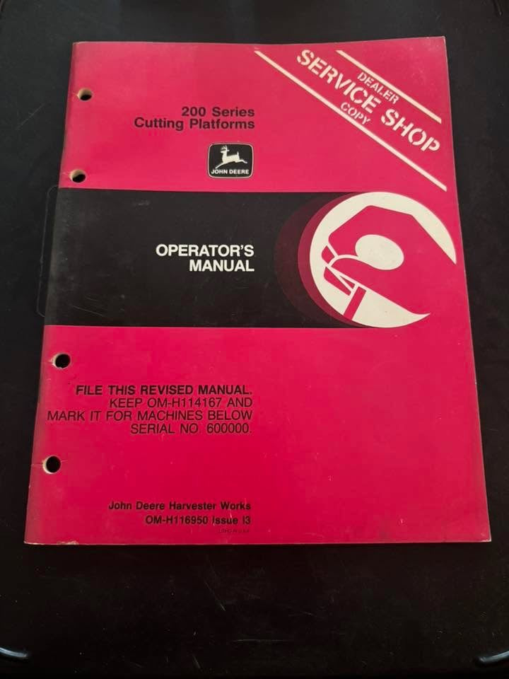John Deere 200 Series Cutting Platforms _ Operator's Manual
