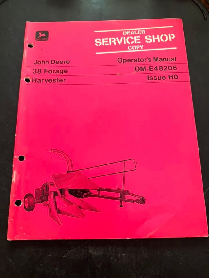 John Deere 38 Forage Harvester _ Operating Manual