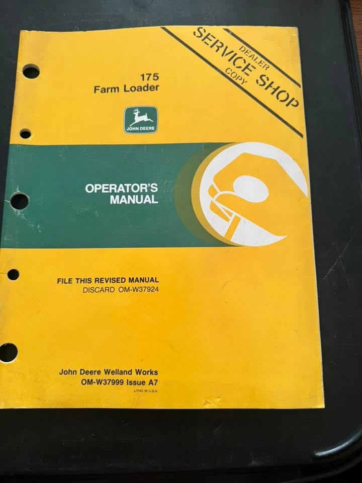 John Deere _ 175 farm loader _ Operator’s Manual OM-W37999 A7