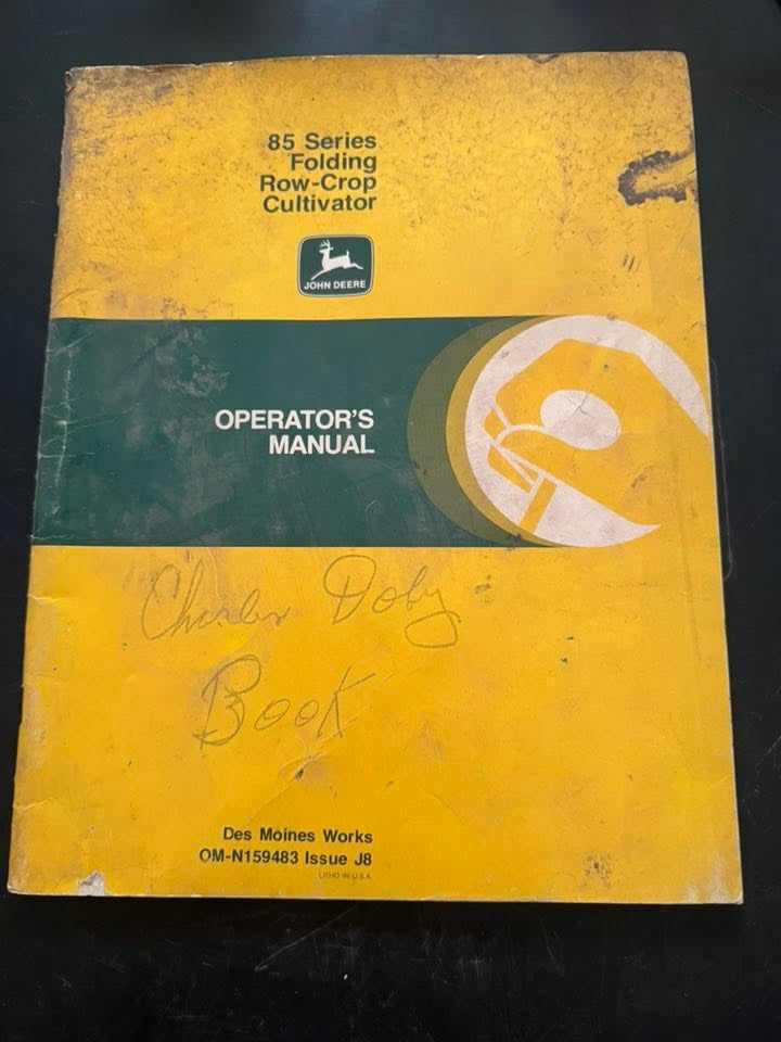 John Deere 85 Series Folding Row-Crop Cultivator _ Operator's Manual