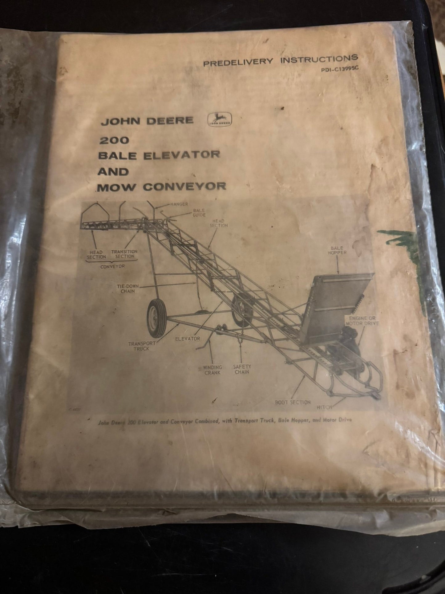 John Deere _ 200 Bale Elevator & Mow Conveyor _ Pre-Delivery Instructions