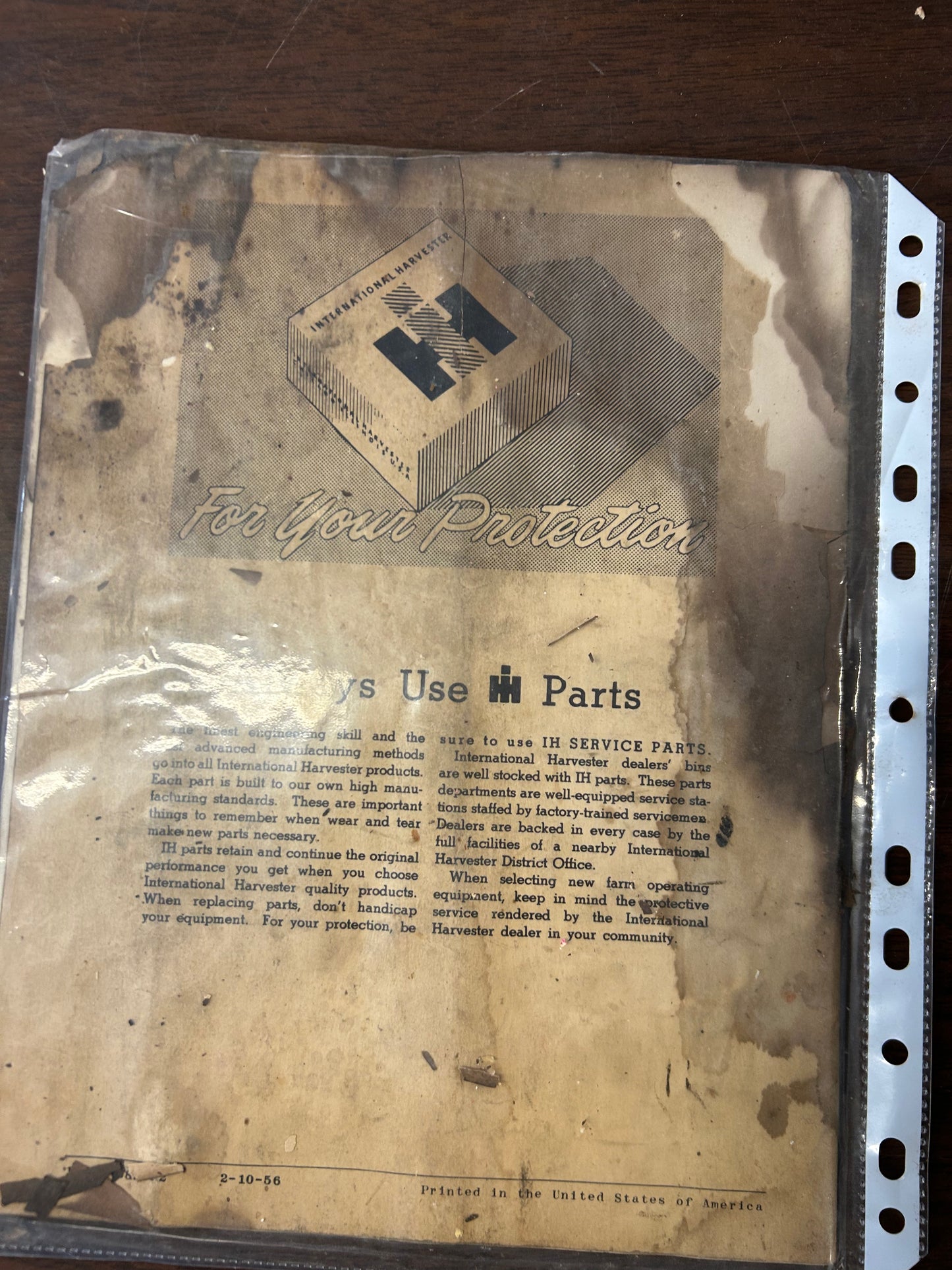 IH McCormick _ H-455A & M-455A Cultivators _ Owner’s Manual