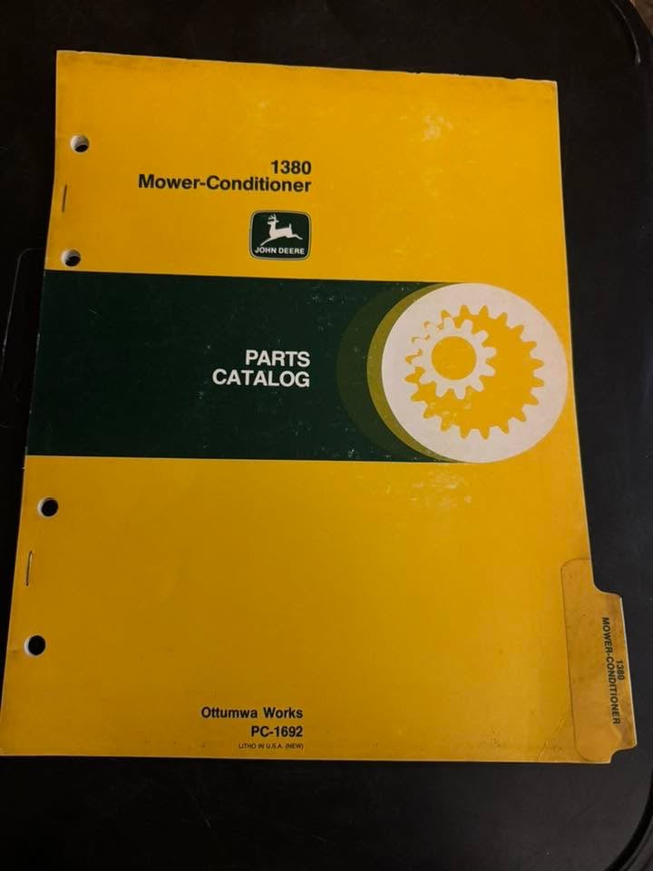 John Deere _ 1380 Mower-Conditioner _ Parts Catalog PC-1692