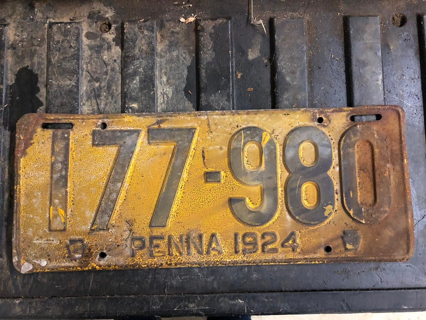Vintage License Plates _ Pennsylvania 1923 & 1924