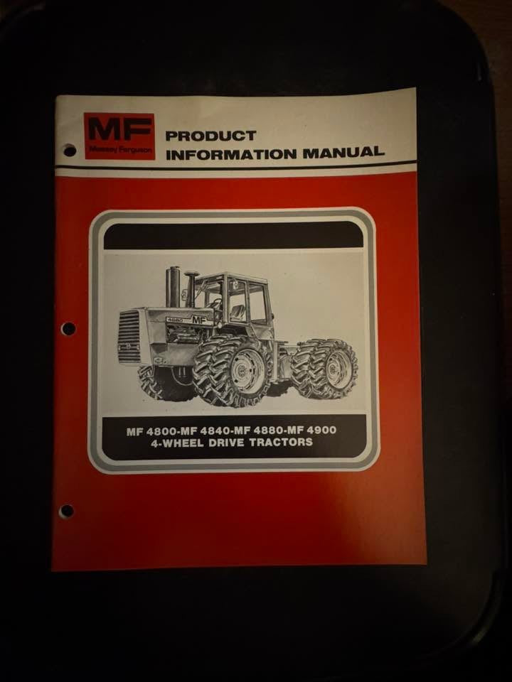 Massey Ferguson _ MF 4800, 4880 & 4900 4-Wheel Drive Tractors _ Product Information Manual