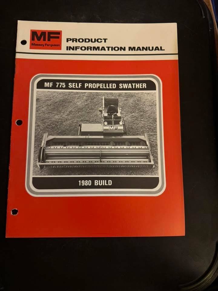 Massey Ferguson _ MF 775 Self Propelled Swather 1980 Build _ Product Information Manual