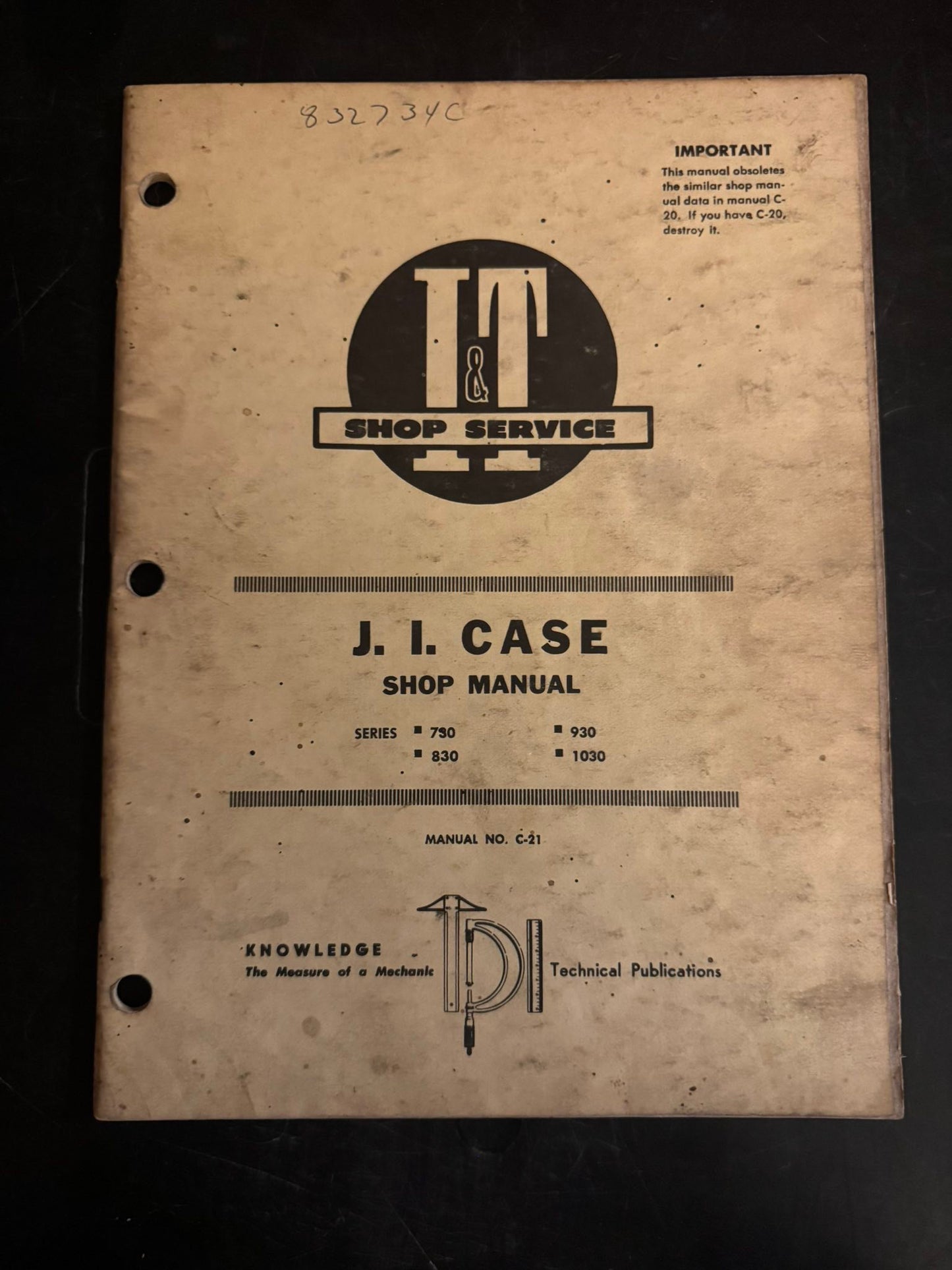 I&T _ JI Case series 730, 830, 930 & 1030 _ Shop Manual C-21