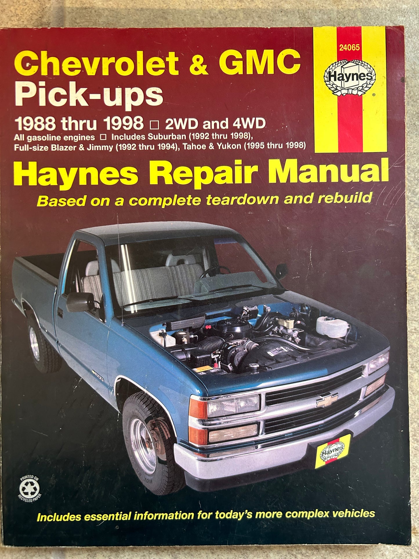 Chevrolet & GMC Pick-Ups 1988 thru 1998 2WD & 4WD _ Haynes Repair Manual