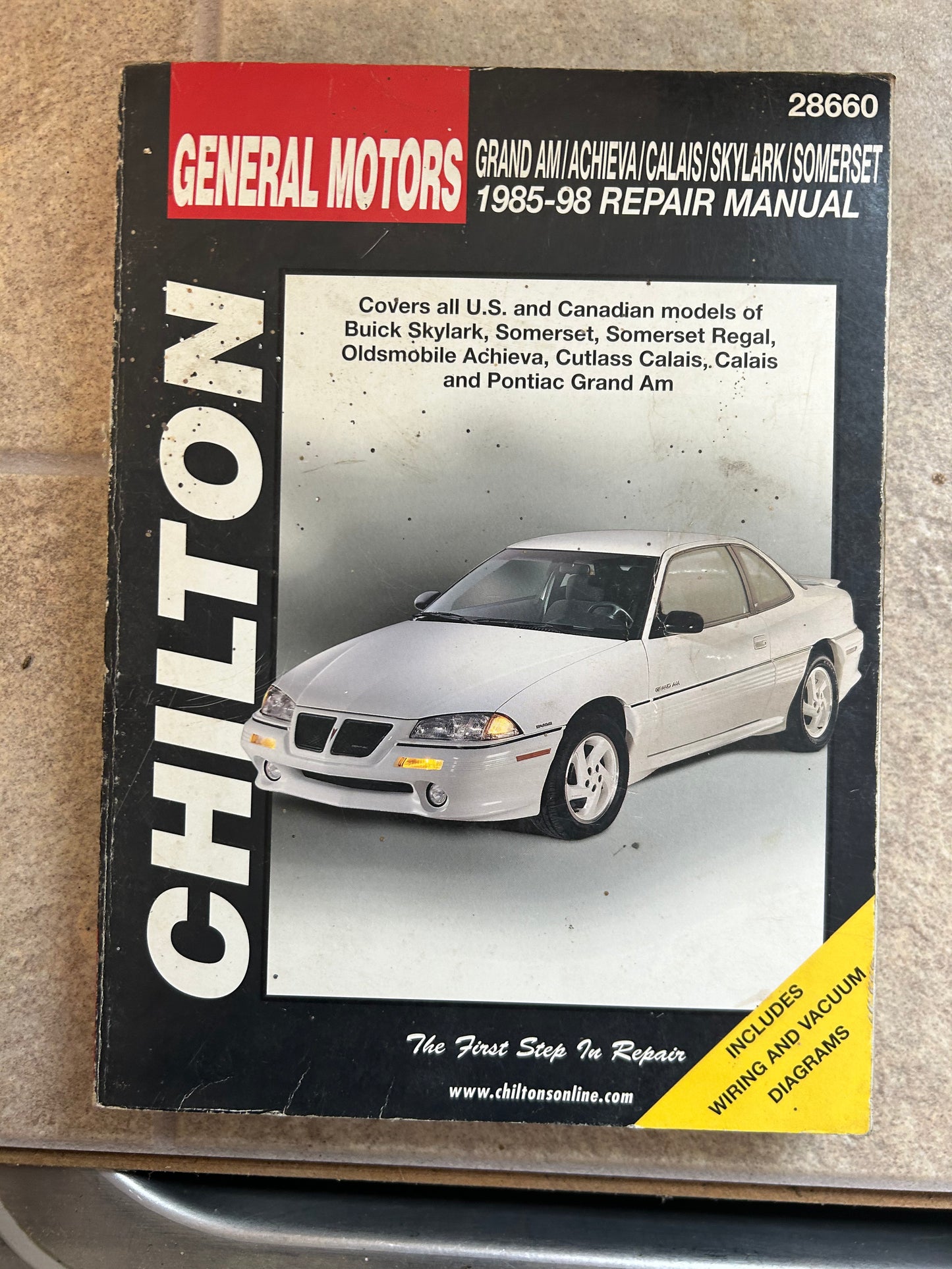 General Motors - Grand AM, Achieva, Calais, Skylark & Somerset _ 1985-98 _ Chiton Repair Manual