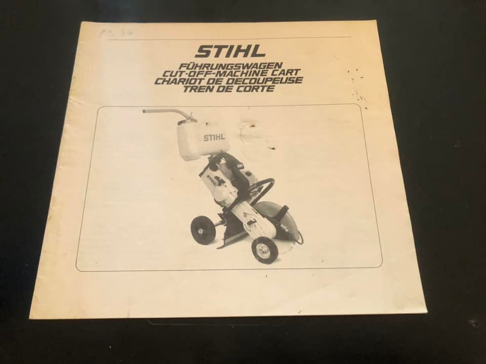 Stihl _ Cut-Off Machine Cart Manual