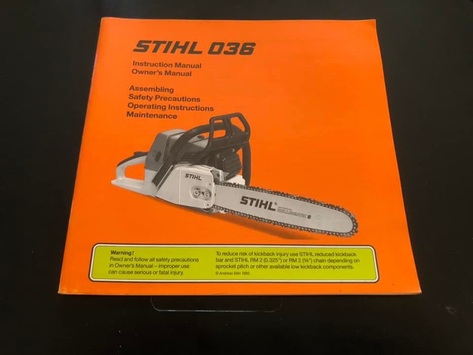 Stihl _ 036 Instructions & Owner’s Manual