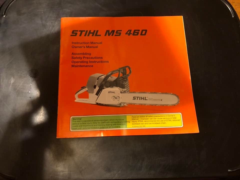 Stihl _ MS 460 Instructions & Owner’s Manual