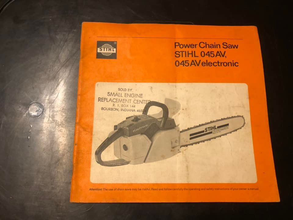 Stihl _ Power Chain Saw 045 AV, 045 AV Electric Manual