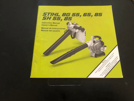Stihl _  BG 55, 65, 85 & SH 55, 85 Instructions & Owner’s Manual