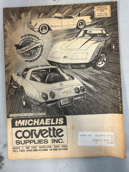 tMichaelis Corvette Supplies Inc _ Catalog 141A March 1978