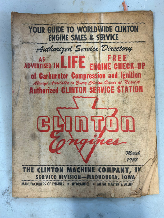 Clinton Engines _ Your Guide to worldwide Clinton Engine Sales & Service - March 1952