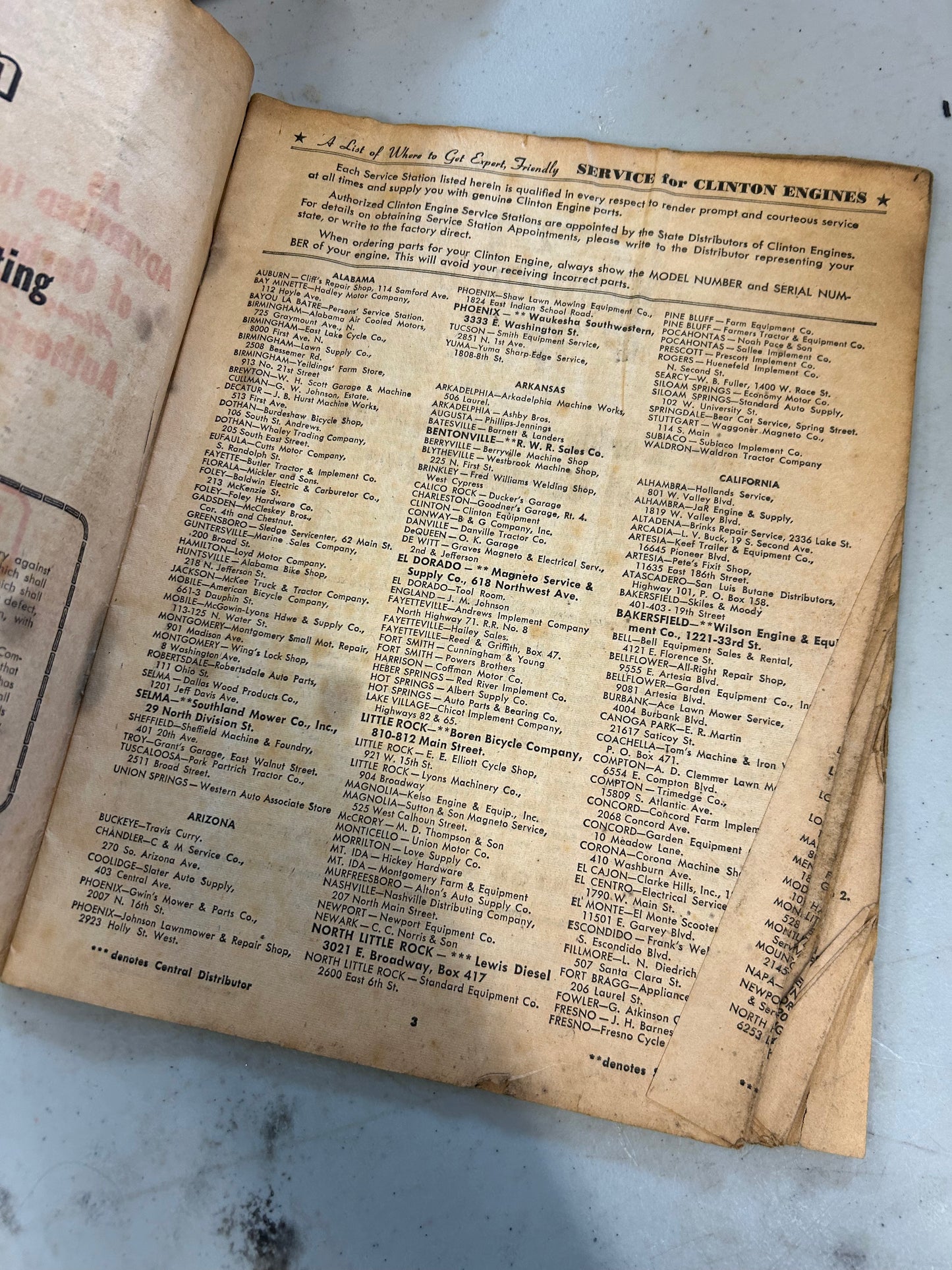 Clinton Engines _ Your Guide to worldwide Clinton Engine Sales & Service - March 1952