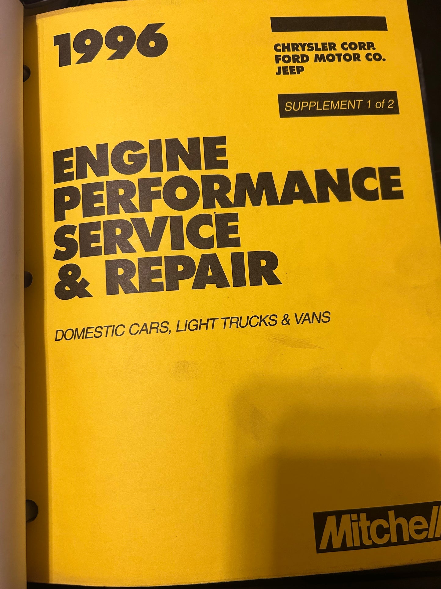 Mitchell Repair _ 1996 Engine Performance _ Domestic Cars, Light Trucks & Vans