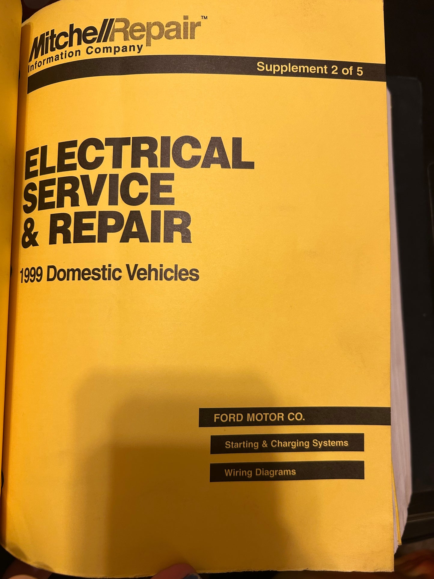 Mitchell Repair _ 1999 Vol 1 of 2 _ Domestic Cars, Light Trucks & Vans