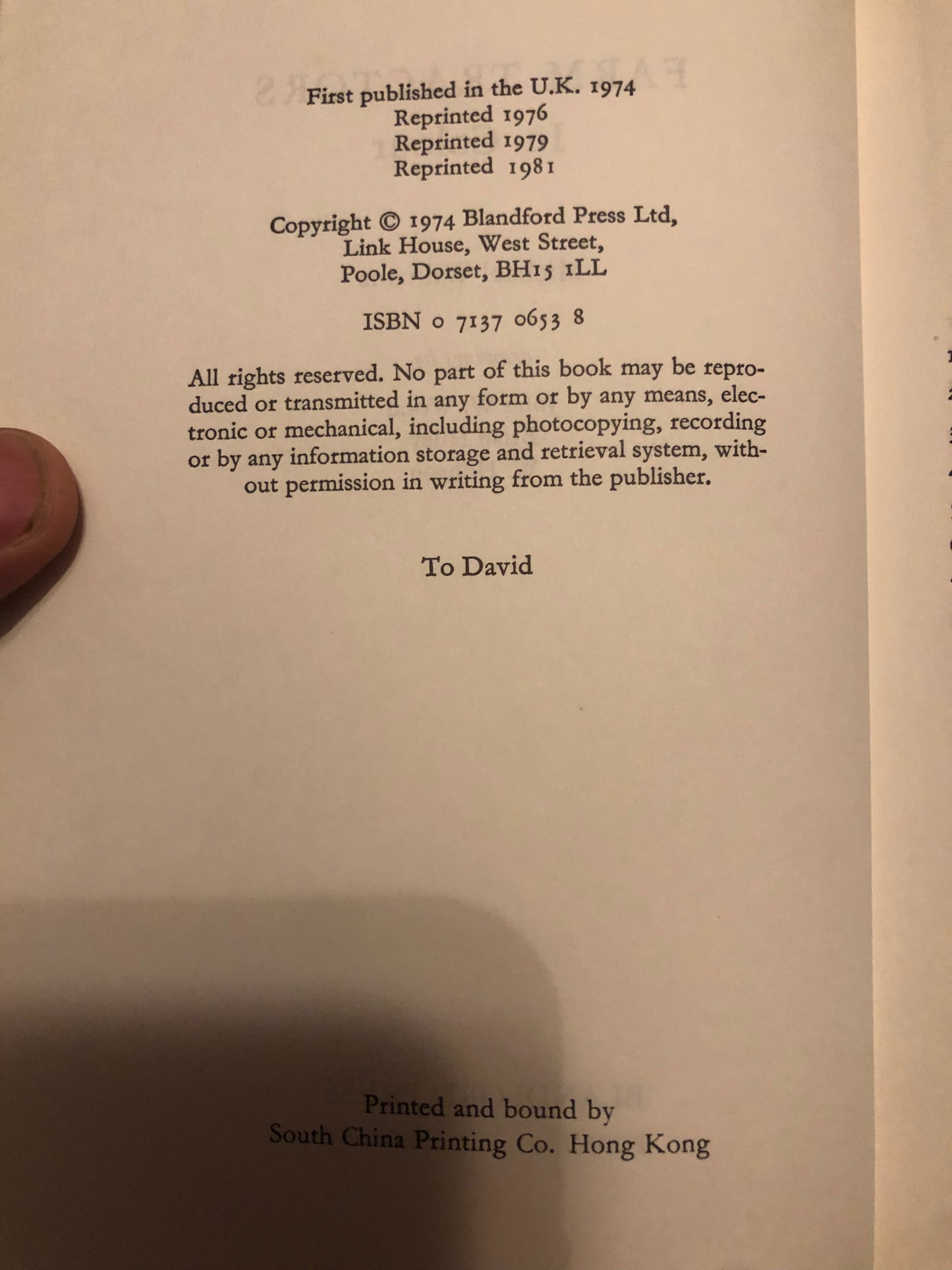 Farm Tractors in Colour by Michael Williams