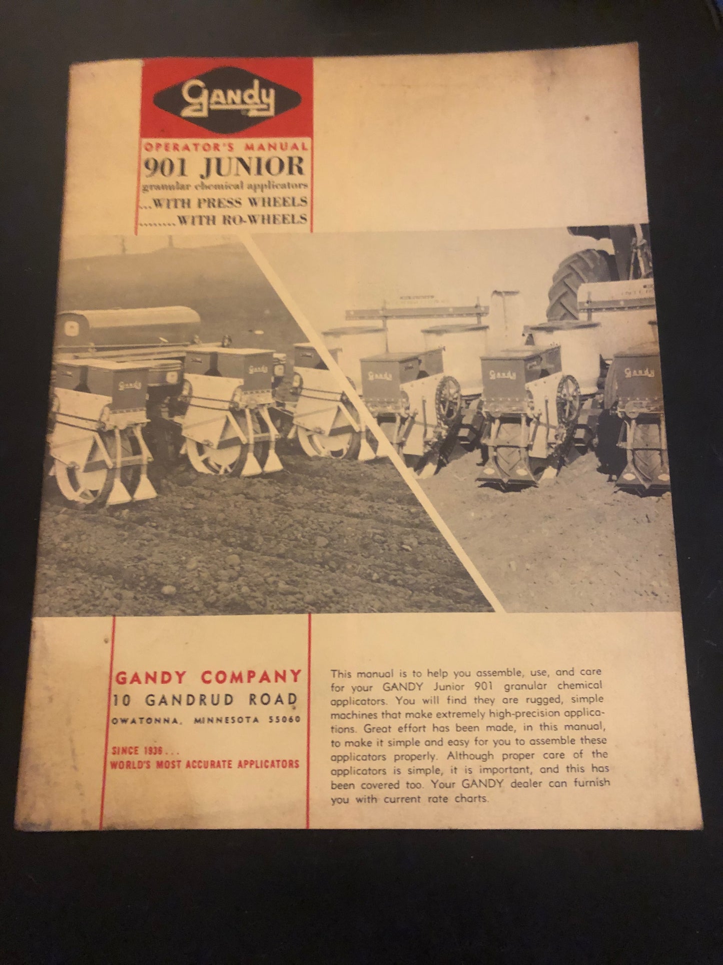 Gandy _ 901 Junior Granule Chemical Applicators _ Operator’s Manual