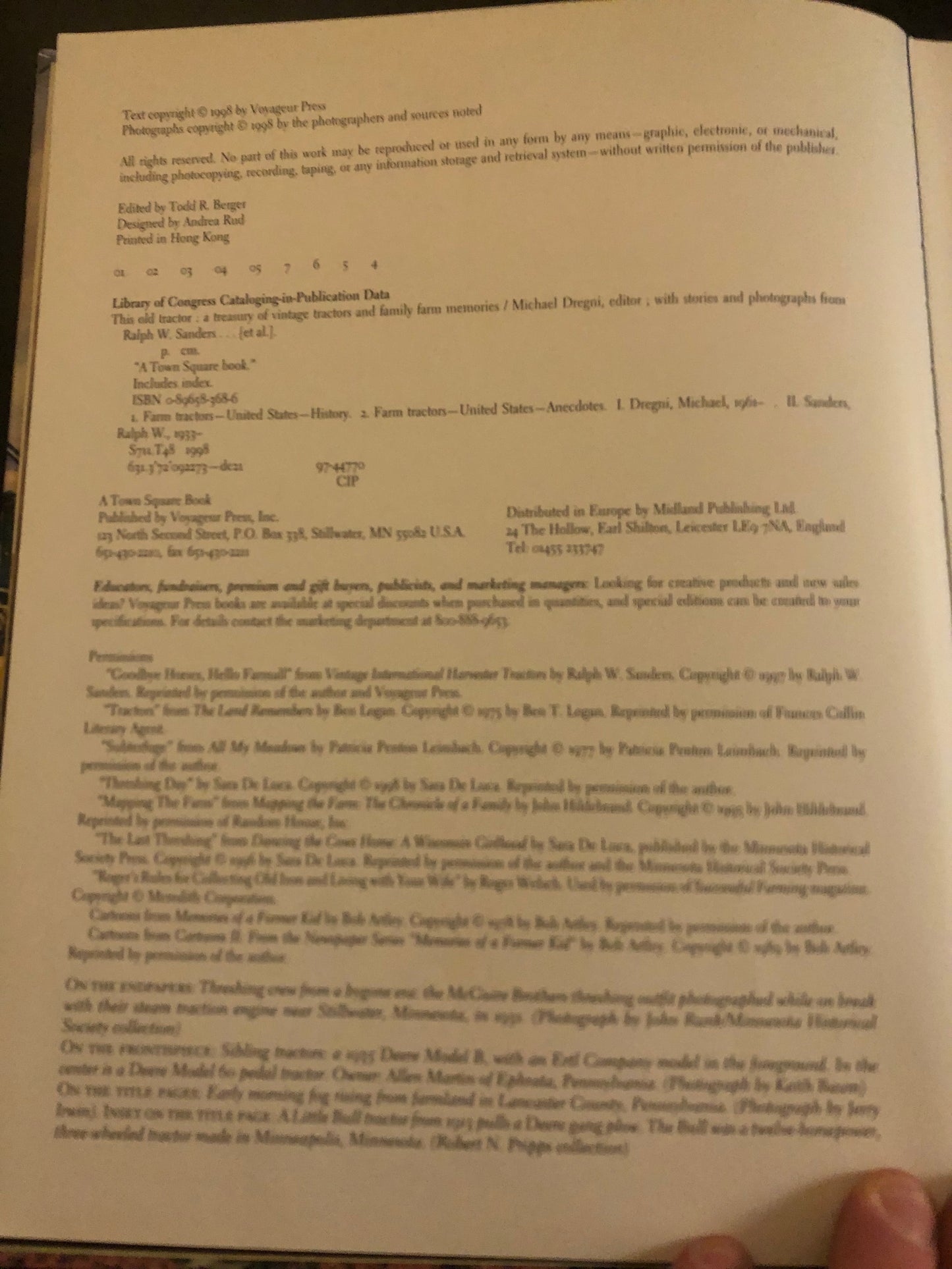 This Old Tractor _ Foreward by Roger Welsch& Edited by Michael Dregni