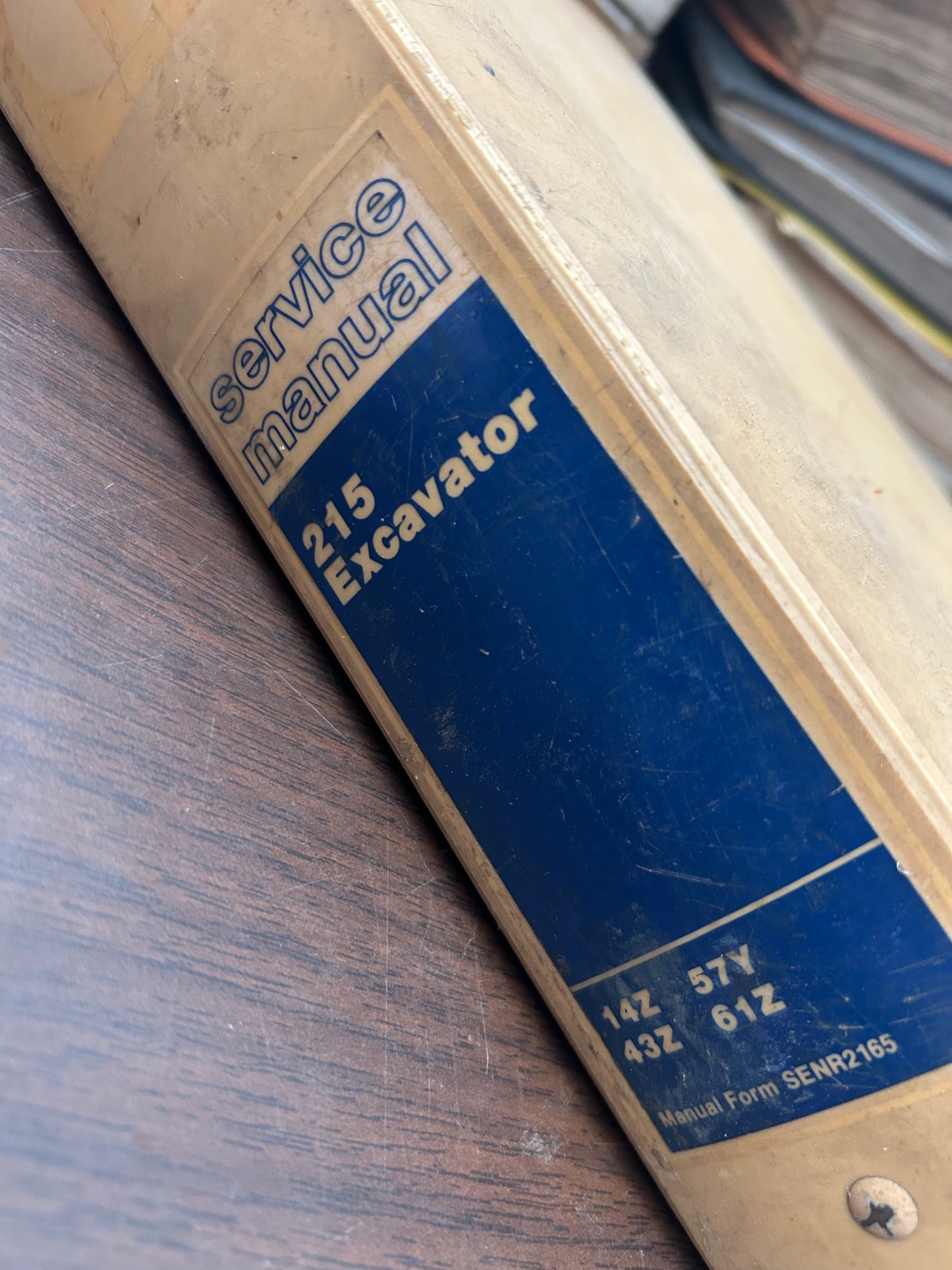 Caterpillar _ 215 Excavator _ Manuals Binder