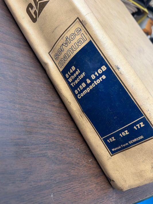 Caterpillar _ 814B Wheel Tractor and 815B & 816B Compactors _ Manuals Binder