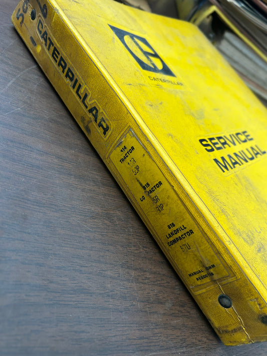 Caterpillar _ 814 Tractor, 815 Compactor & 816 Landfill Compactor _ Manuals Binder