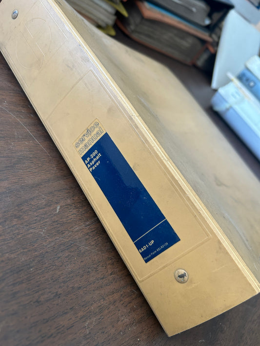 Caterpillar _ AP-200 Asphault Paver _ Manuals Binder