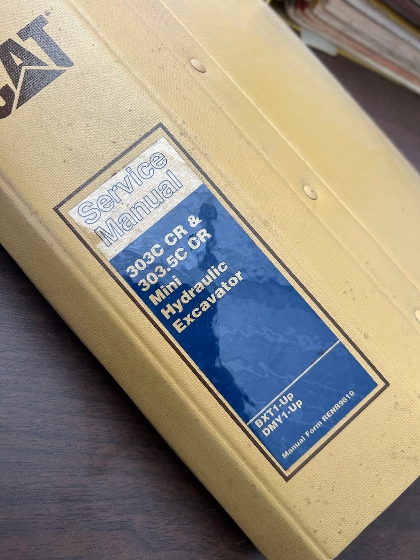 Caterpillar _ 303C CR & 303.5C CR Mini hydraulic Excavator _ Manuals Binder
