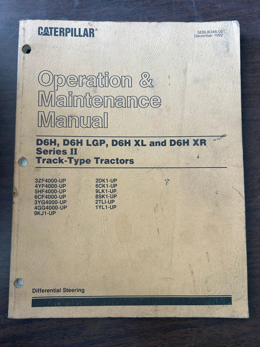 Caterpillar _ D6H, D6H LGP, D6H XL & D6H XR Series 2 Track-Type Tractors _ Operation & Maintenance Manual