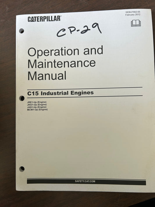 Caterpillar _ C15 Industrial Engines _ Operation & Maintenance Manual