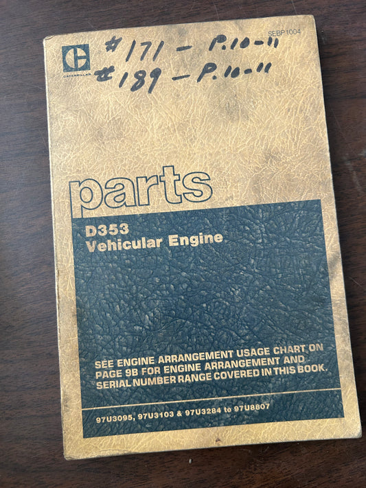 Caterpillar _ D353 Vehicular Engine _ Parts