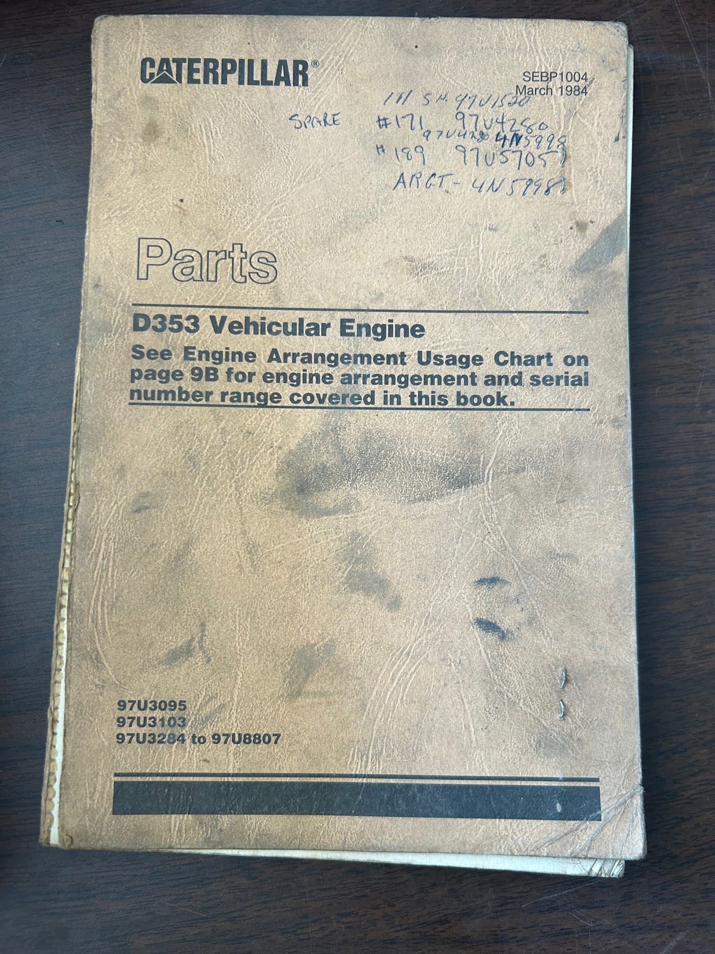 Caterpillar _ D353 Vehicular Engine _ Parts Manual