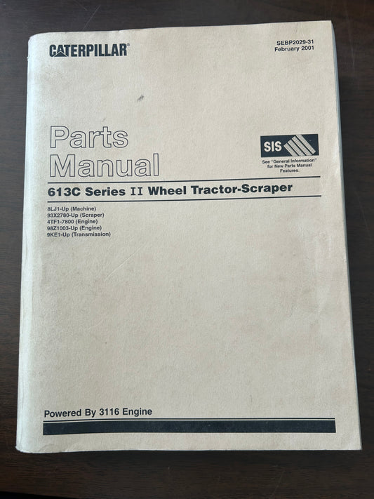 Caterpillar _ 613 Series 2 Wheel Tractor-Scraper _ Parts Manual