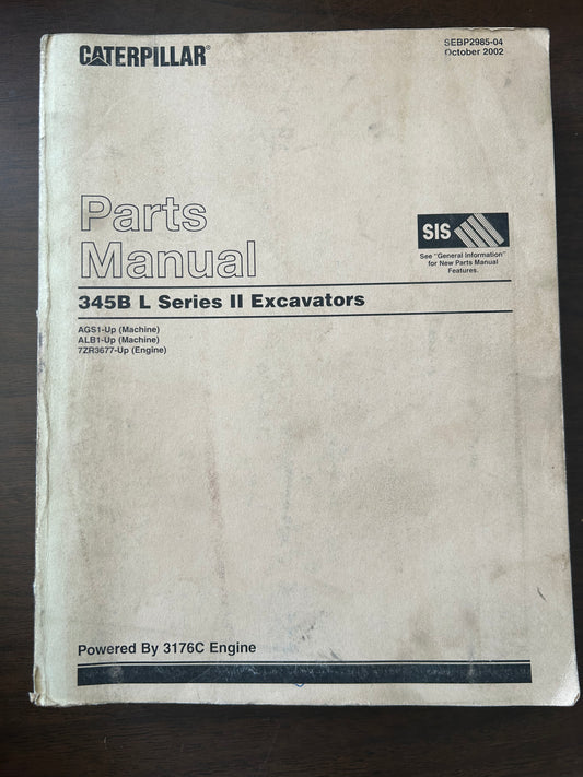 Caterpillar _ 345B L Series 2 Excavators _ Parts Manual