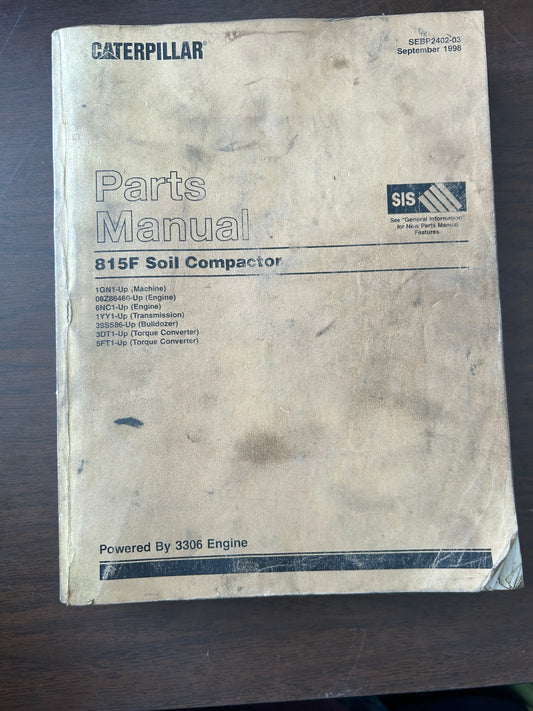 Caterpillar _ 815F Soil Compactor _ Parts Manual