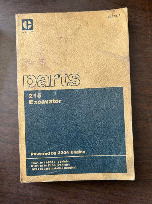Caterpillar _ 215 Excavator _ Parts