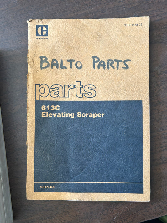Caterpillar _ 613C Elevating Scraper _ Parts