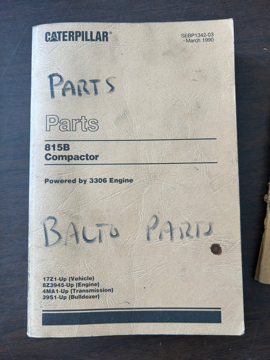 Caterpillar _ 815B Compactor _ Parts