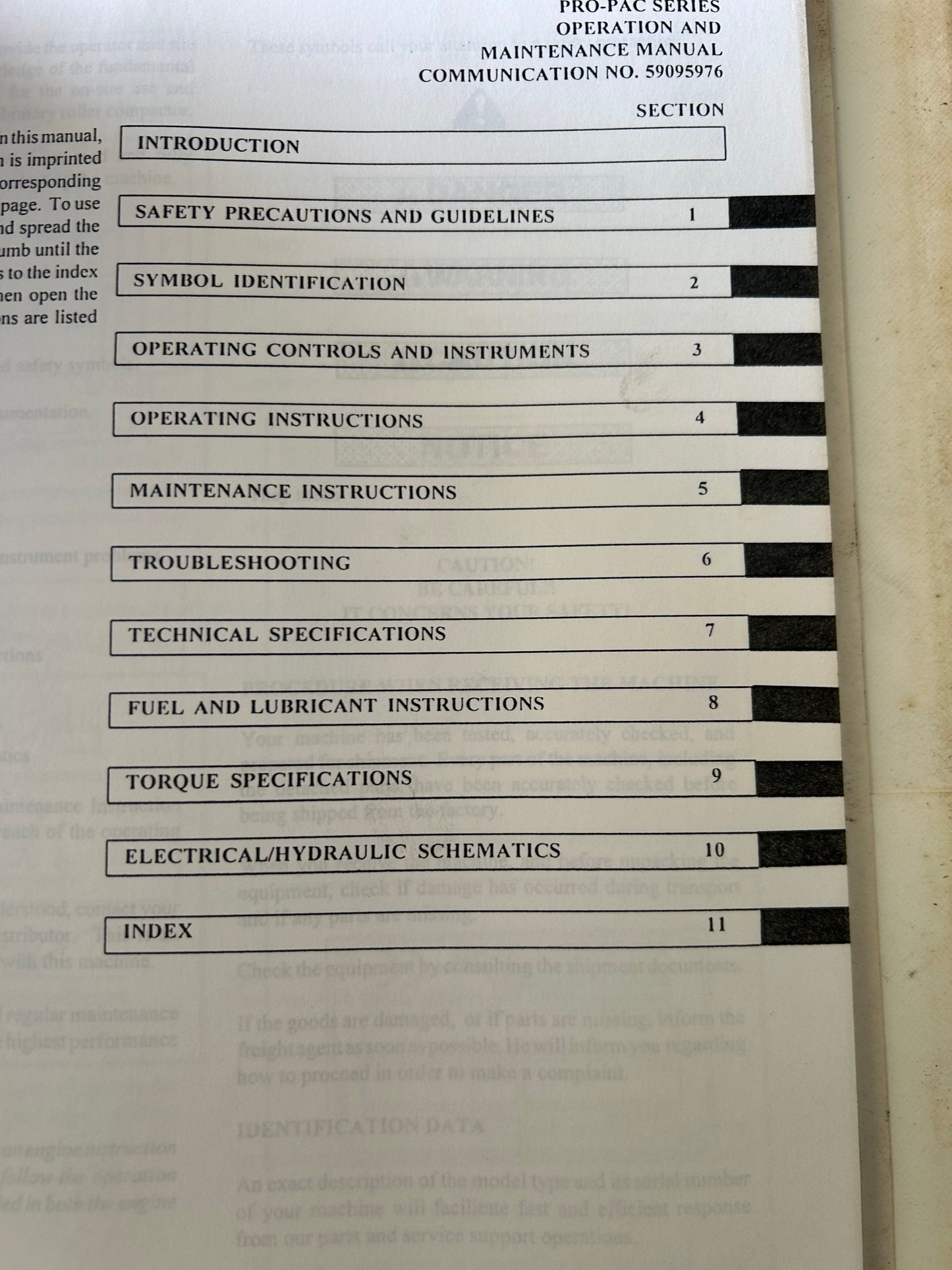 Ingersoll-Rand _ SD-100, SD-115, SD-120 & SD-150 Pro-PAC Series Vibratory Compactor _ Binder of Manuals