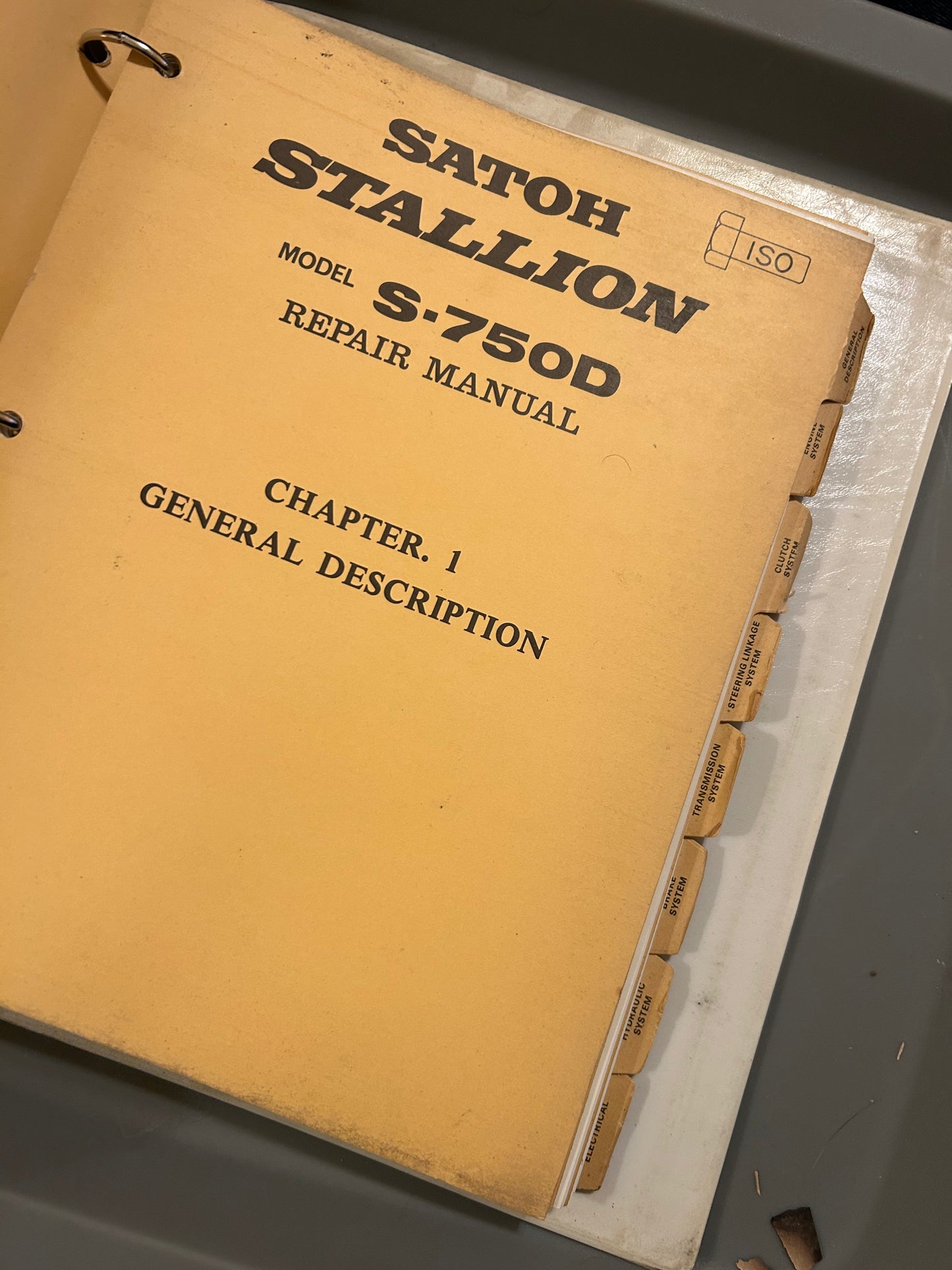 Satoh _ Stallion model S-750D _ Repair Manual