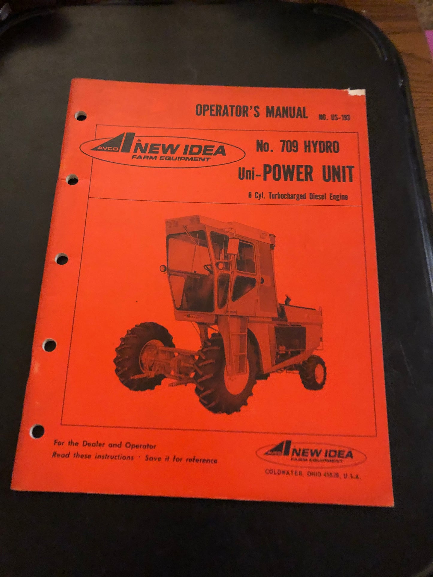 New Idea _ No 709 Hydro Uni-System Power Unit (6 Cyl Turbo charged Diesel Engine) _ Operator's Manual