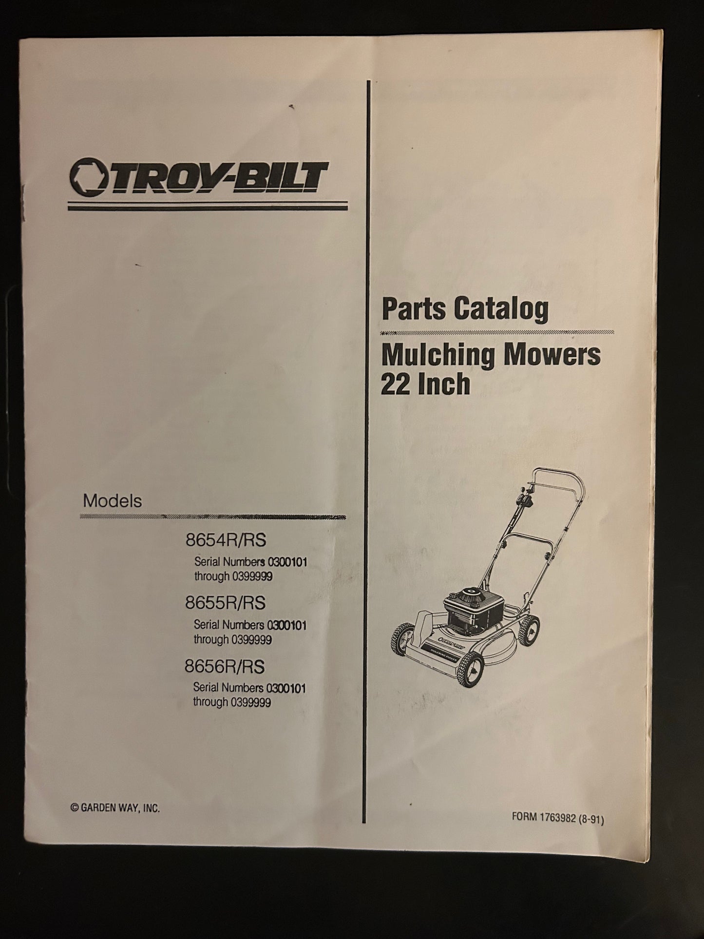 Troy-Bilt _ Mulching Mowers 22 inch _ Parts Catalog