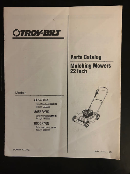 Troy-Bilt _ Mulching Mowers 22 inch _ Parts Catalog