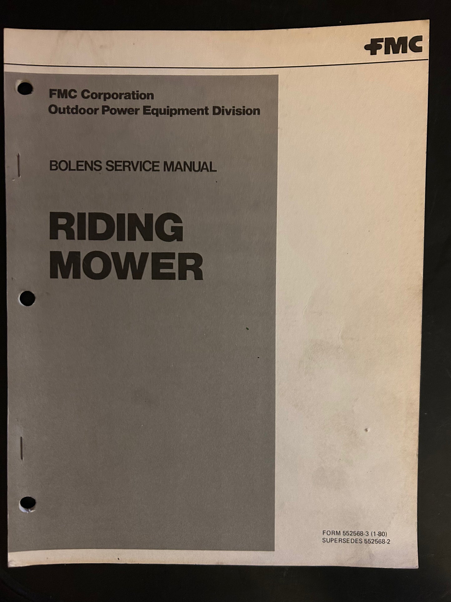 Bolens _ Riding Mower _ Service Manual