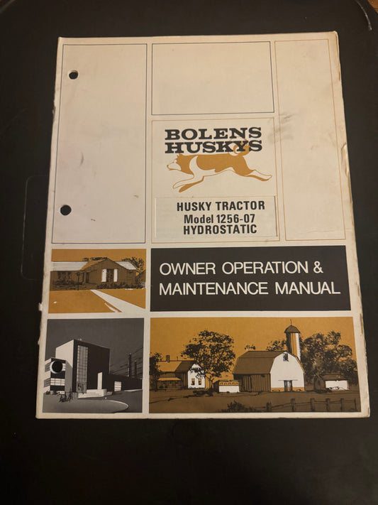 Bolens _ Husky Tractor model 1256-06 Hydrostatic _ Owner Operation & Maintenance Manual